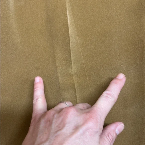 Josephine Chaus 100% Silk Camel Pants w/Stretchy Waistband | Size 8 - Picture 9 of 9